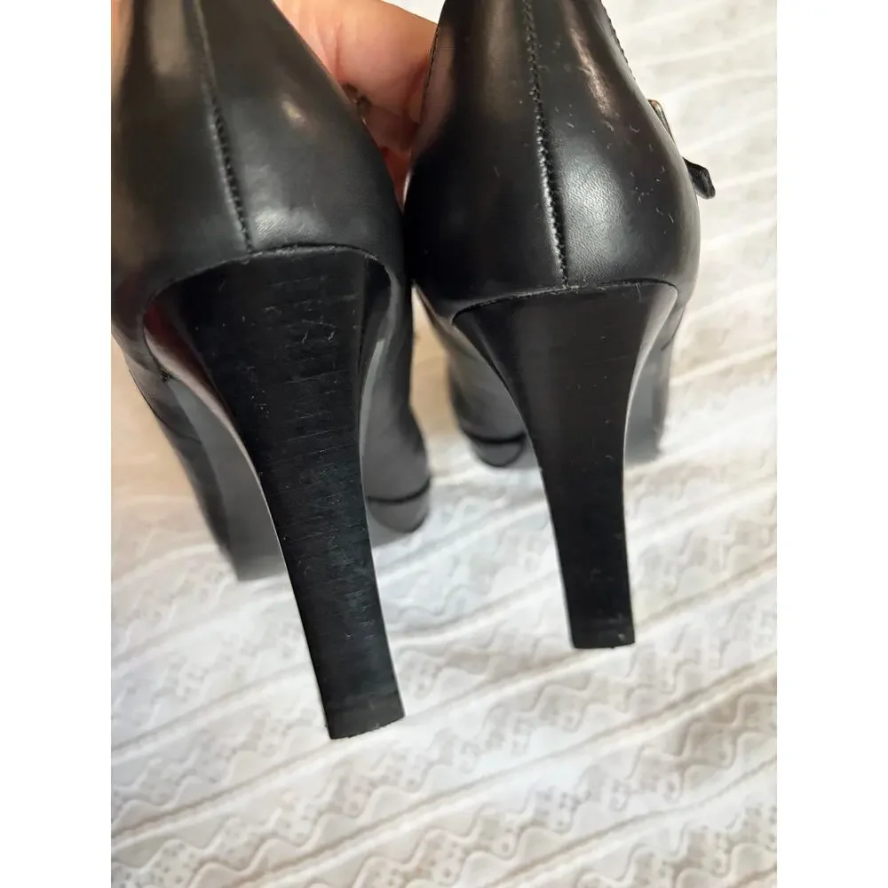 Simply Vera Vera Wang Black Mary Jane Platform Heels Womens Size 9 Pumps
